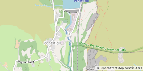 Map of Merthyr Tydfil