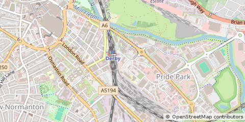 Map of Derby, Derbyshire