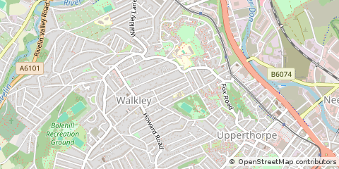 Map of Sheffield, Dorset