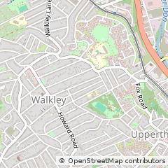 Map of Sheffield, Dorset