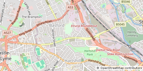 Map of Stoke-on-Trent