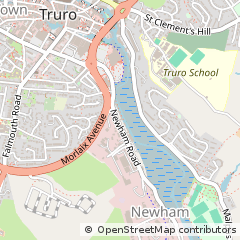 Map of Truro, Cornwall