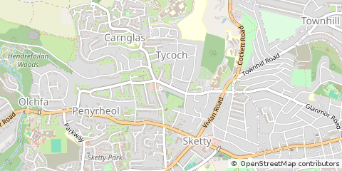 Map of Swansea