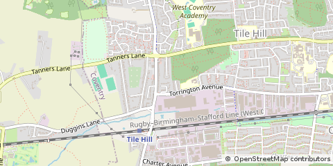 Map of Coventry, West Midlands