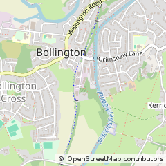 Map of Macclesfield, Cheshire