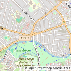 Map of Cambridge, Cambridgeshire