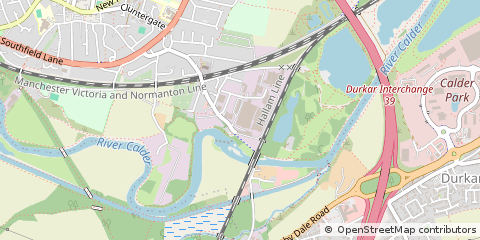 Map of Horbury, West Yorkshire