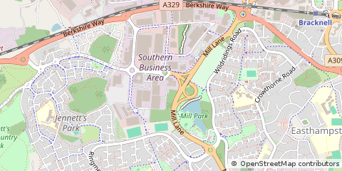 Map of Bracknell