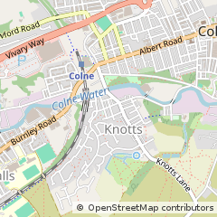 Map of Colne, Lancashire