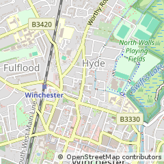 Map of Winchester, Hampshire