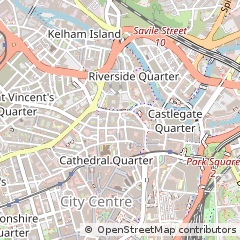 Map of Sheffield, South Yorkshire