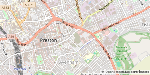 Map of Preston