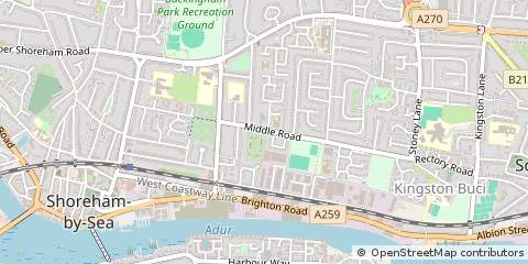 Map of Shoreham-by-SEA