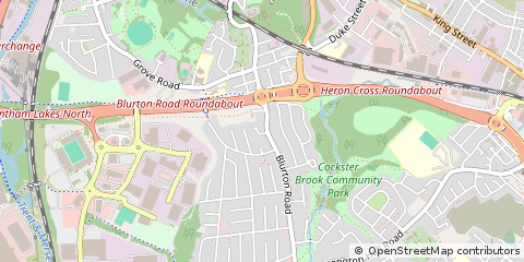 Map of Stoke on Trent, Staffordshire