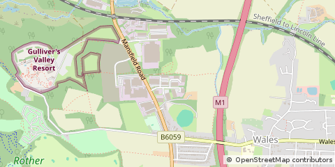 Map of Rotherham