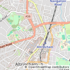Map of Altrincham, Cheshire