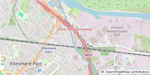 Map of Ellesmere Port, Cheshire