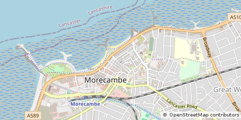 Map of Morecambe, Lancashire