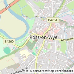 Map of Ross-on-WYE, Herefordshire