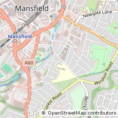 Map of Nottinghamshire