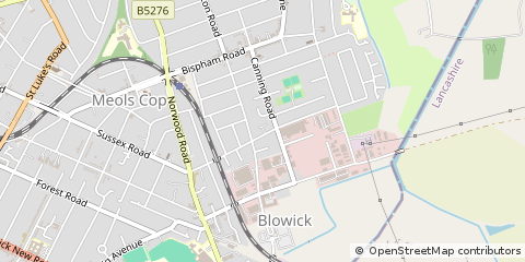 Map of Southport, Merseyside