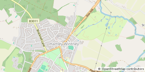 Map of Hook, Hampshire