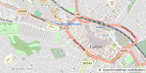 Map of Luton
