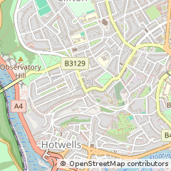Map of Clifton, Bristol