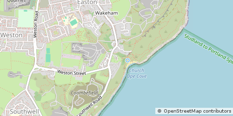 Map of Portland, Dorset
