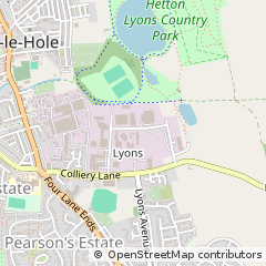 Map of Houghton LE Spring, Tyne and Wear
