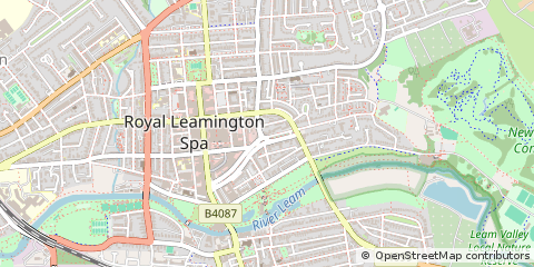 Map of Leamington SPA, Warwickshire