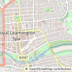 Map of Leamington SPA, Warwickshire