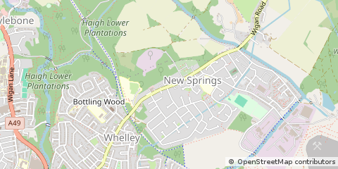 Map of Wigan