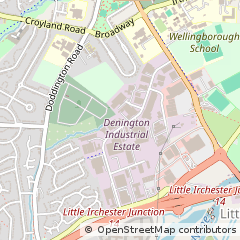 Map of Wellingborough, Northamptonshire
