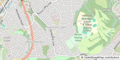 Map of Sheffield