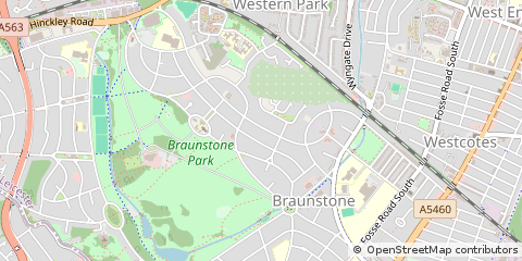 Map of Leicester
