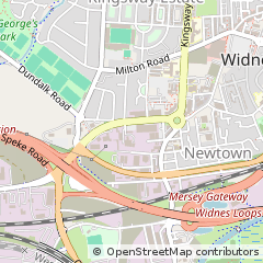 Map of Widnes, Cheshire