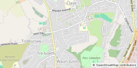 Map of Swansea