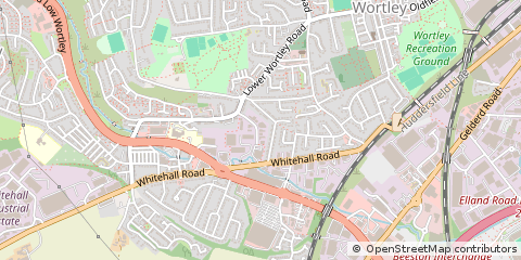 Map of Leeds, West Yorkshire