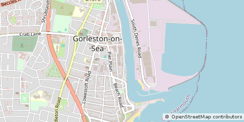 Map of Great Yarmouth, Norfolk