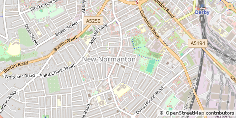 Map of Derby