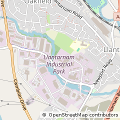 Map of Cwmbran, Monmouthshire