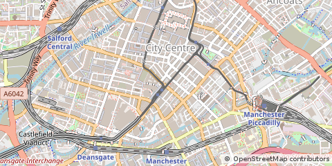Map of Manchester