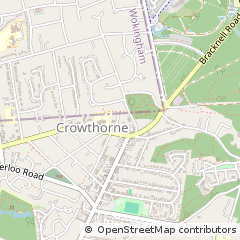 Map of Crowthorne, Berkshire