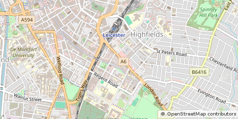Map of Leicester