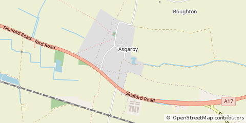Map of Sleaford, Lincolnshire