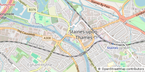 Map of Staines-Upon-Thames