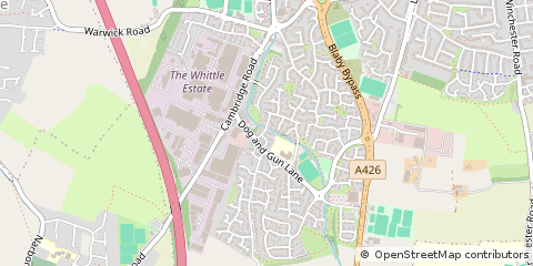 Map of Leicester, Leicestershire