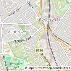 Map of Aberdeen, Aberdeenshire