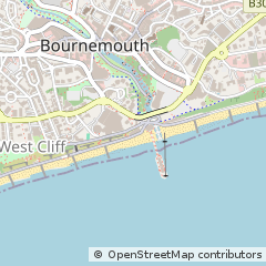 Map of Bournemouth, Dorset